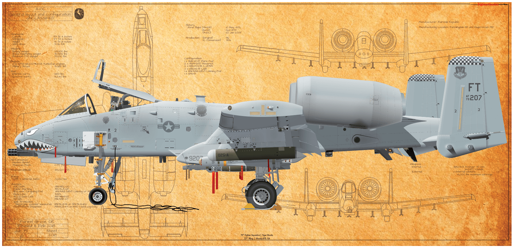 A-10C Thunderbolt II 75 FS 